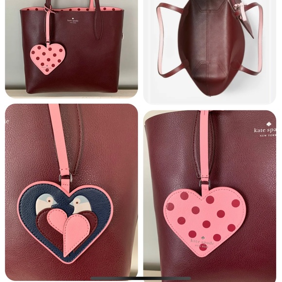 Kate Spade Arch Love Birds Small Reversible Tote Leather Multi, New Sealed, $299 - Picture 2 of 12